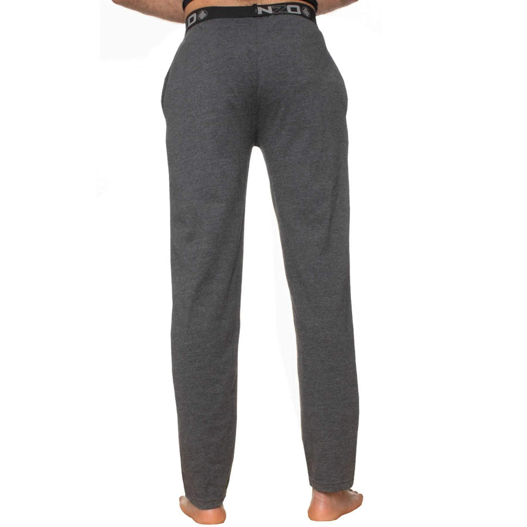 Enzo Mens Lounge Bottoms - Charcoal 6 Enzo Mens Lounge Bottoms - Charcoal - Image 4