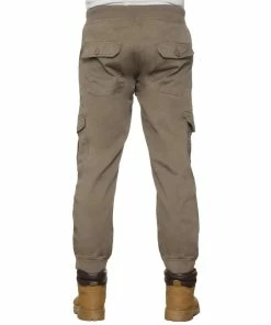 Mens Cuffed Cargo Jean Joggers| Enzo Designer Menswear - Beige -Cheap Enzo Sales Shop 02d372b2e9174c46b150098a95ea899a