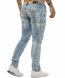 Enzo Mens Skinny Stretch Denim Jeans - Grey -Cheap Enzo Sales Shop 03 1