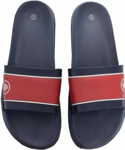 Enzo Men's Slip On Sliders - Navy -Cheap Enzo Sales Shop 061c6300f66343e29c7cf5167e33a1ea