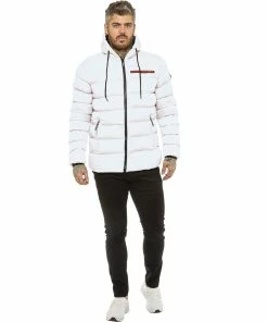 ICON 2 By Enzo Mens Puffer Jacket - White -Cheap Enzo Sales Shop 06380849a45544fa9f8aa2b1a4733696