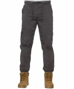 Mens Cuffed Cargo Jean Joggers| Enzo Designer Menswear - Grey -Cheap Enzo Sales Shop 0839de360f2f4f81b877ece53cfcb5cd