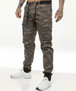 Mens Military Combat Jogger Trousers| Enzo Designer Menswear - Grey -Cheap Enzo Sales Shop 11ab097e81ee4495ba0dd94fd262823e
