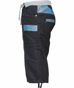 Mens Elasticated Denim Shorts| Enzo Designer Menswear - Black -Cheap Enzo Sales Shop 15cf399b90bc498bb1e025dc091cff29