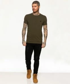 Mens T-Shirt | Enzo Designer Menswear - Green -Cheap Enzo Sales Shop 167fe0d7bd87407094ab085d0607b91d