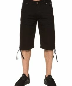 Mens Casual Designer Shorts| Enzo Designer Menswear - Black
