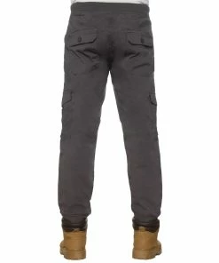 Mens Cuffed Cargo Jean Joggers| Enzo Designer Menswear - Grey -Cheap Enzo Sales Shop 1762cbe347254a26961f97365b3e46ce