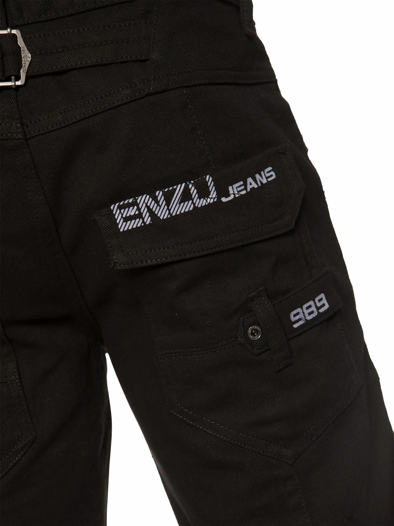 Mens Casual Designer Shorts| Enzo Designer Menswear - Black 6 Mens Casual Designer Shorts| Enzo Designer Menswear - Black - Image 4