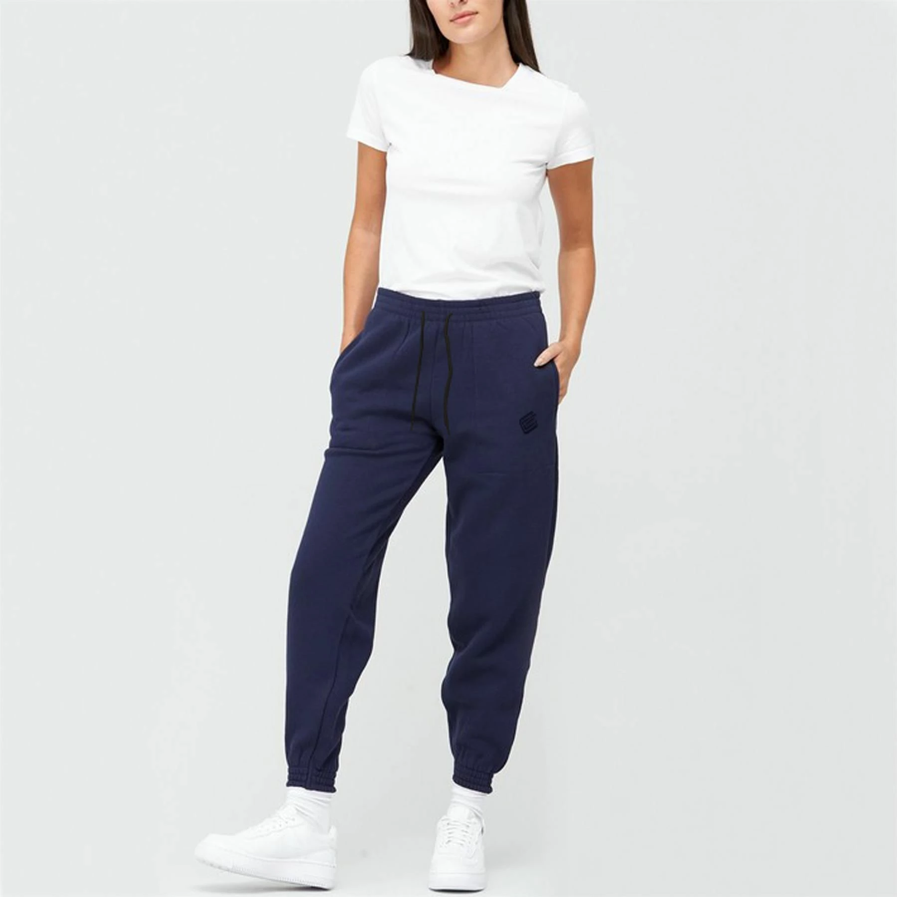 Ladies Oversized Joggers| Enzo Designer Womenswear - Blue 4 Ladies Oversized Joggers| Enzo Designer Womenswear - Blue - Image 2