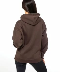 Enzo Ladies Oversized Essential Hoodie - Brown -Cheap Enzo Sales Shop 23048771257f48fab93cf83284b52bd1