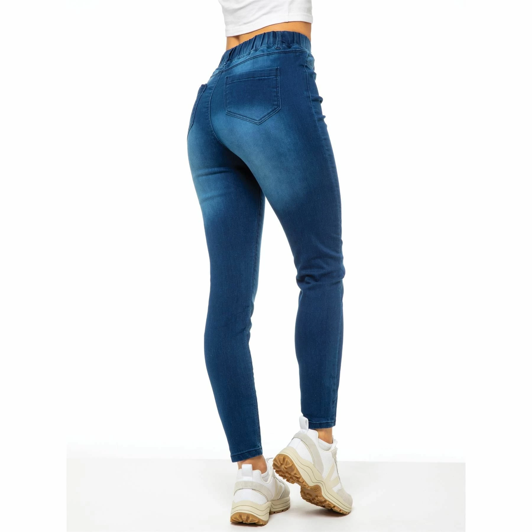 Enzo Womens Skinny Jeggings - Blue 8 Enzo Womens Skinny Jeggings - Blue - Image 6