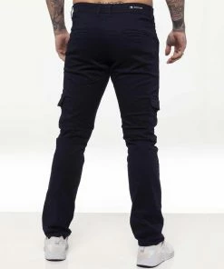 Enzo Mens Cargo Combat Chinos - Navy -Cheap Enzo Sales Shop 3112bccbef6643f78cf4b57633c51092