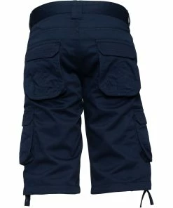 Mens Cargo Combat Shorts| Enzo Designer Menswear - Navy -Cheap Enzo Sales Shop 31633d99b01848b0b7ea6a6f7b071101