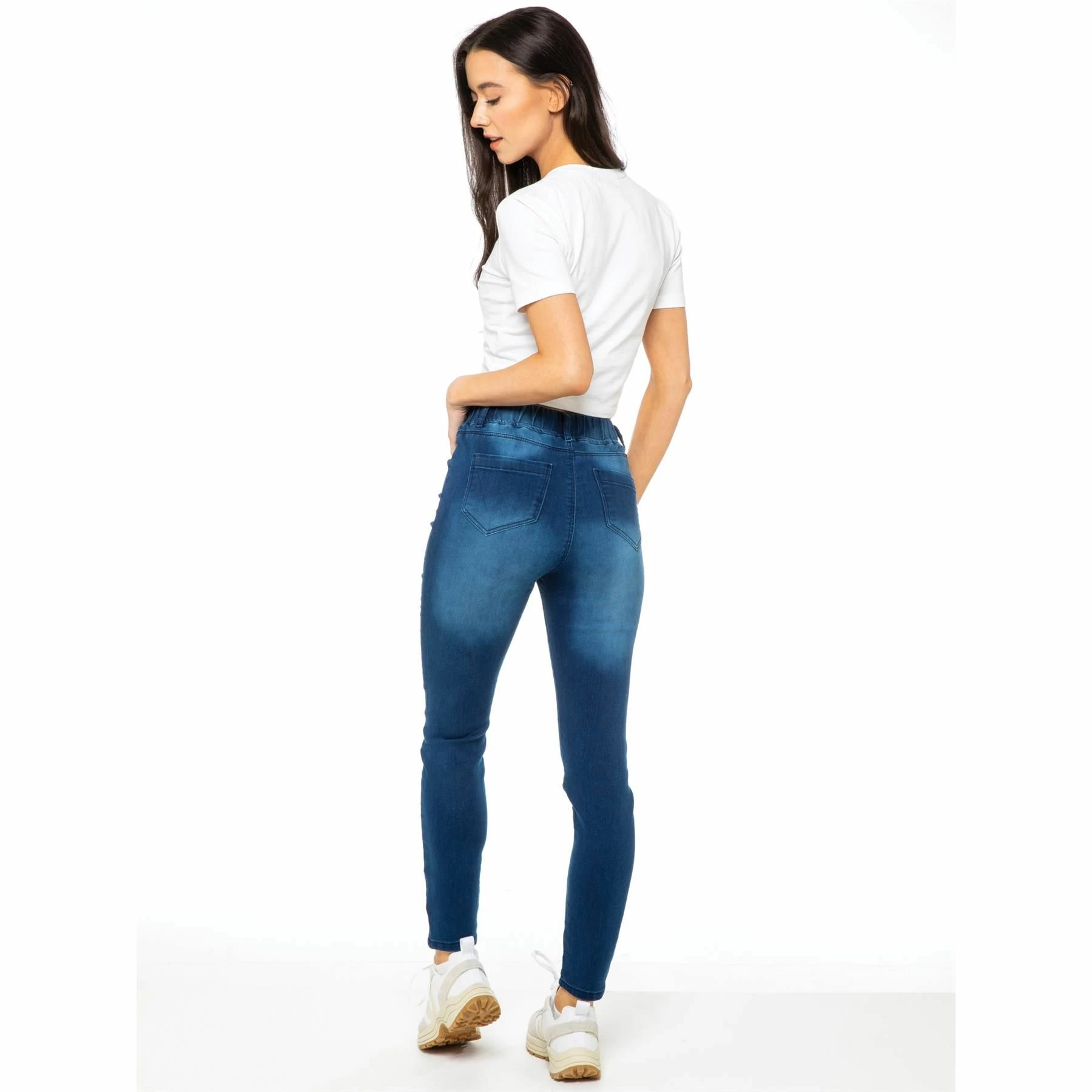 Enzo Womens Skinny Jeggings - Blue 5 Enzo Womens Skinny Jeggings - Blue - Image 3