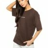 Enzo Ladies Print Oversized T-Shirt - Brown -Cheap Enzo Sales Shop 337b796f2ab34d43b5aaf39b333eb5de
