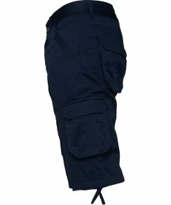 Mens Cargo Combat Shorts| Enzo Designer Menswear - Navy -Cheap Enzo Sales Shop 45b042ac21d44e86a67cc979b5ed80c3