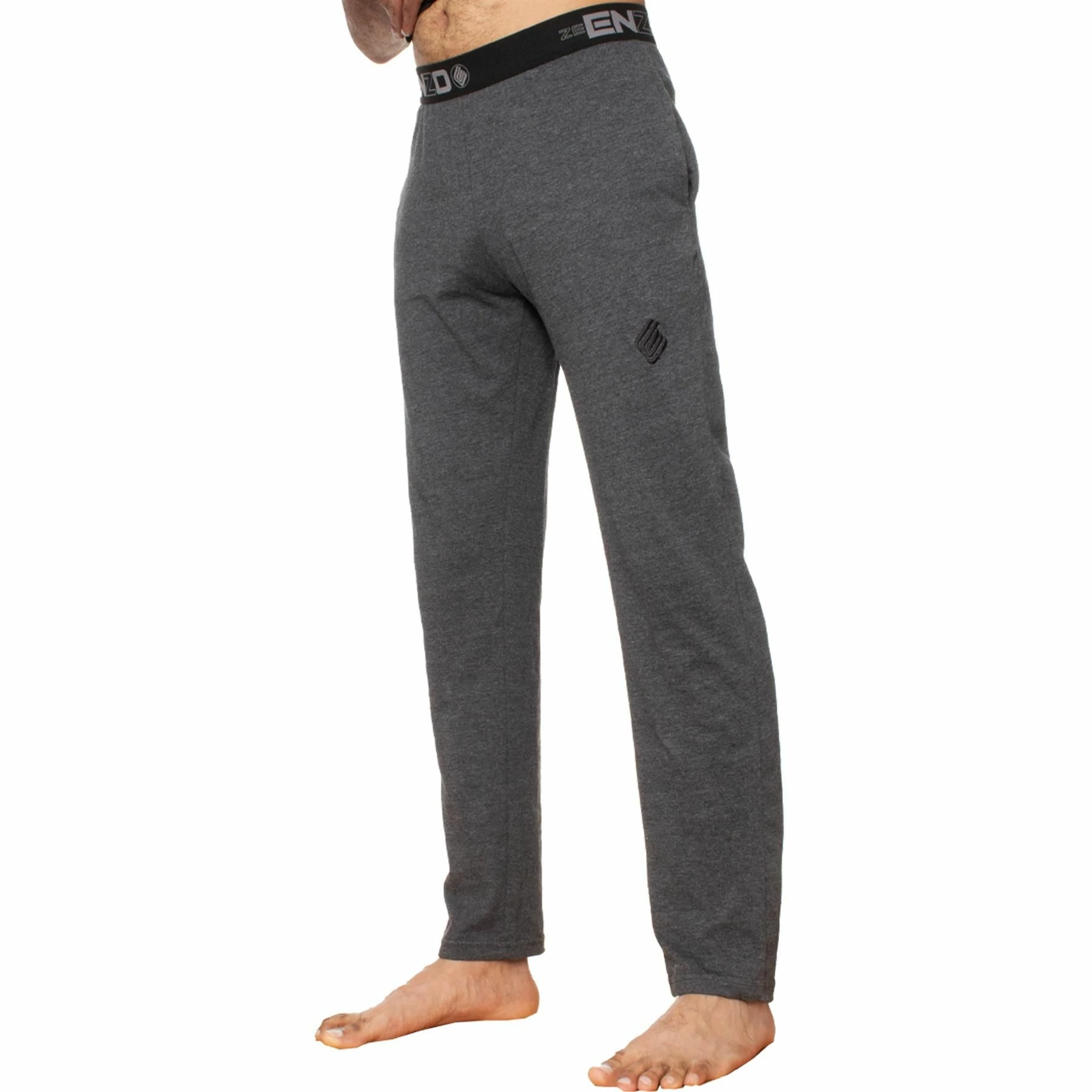 Enzo Mens Lounge Bottoms - Charcoal 5 Enzo Mens Lounge Bottoms - Charcoal - Image 3