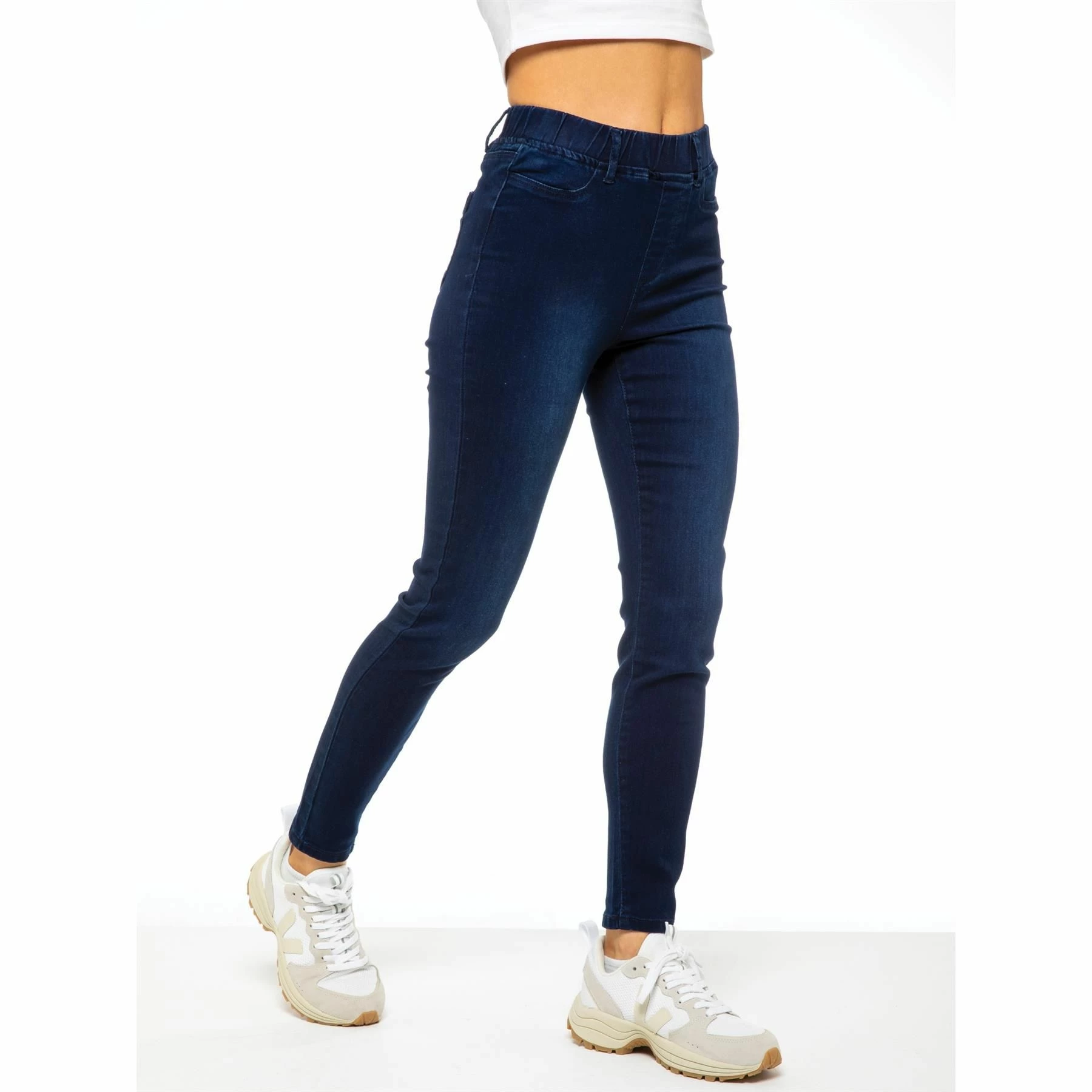 Enzo Womens Skinny Jeggings - Blue 7 Enzo Womens Skinny Jeggings - Blue - Image 5