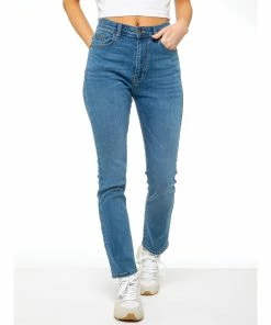 Enzo Womens Straight Denim Jeans - Blue -Cheap Enzo Sales Shop 48c83f6b4fae4e4c8c160148c5927409