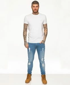 Mens T-Shirt | Enzo Designer Menswear - White -Cheap Enzo Sales Shop 4bcb087bfb50436b815694bd60677a10