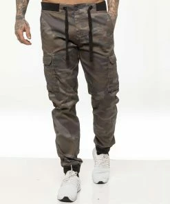 Mens Military Combat Jogger Trousers| Enzo Designer Menswear - Grey -Cheap Enzo Sales Shop 4ea53595be0f4390ad67b1ec295780f5