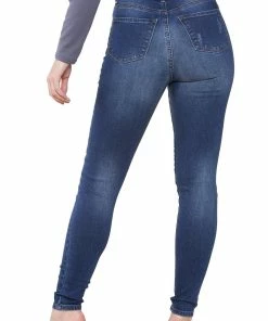 Womens Skinny Stretch Denim Jeans| Enzo Designer Ladieswear - Blue/Navy -Cheap Enzo Sales Shop 503d7a0370cf46298e16844f7b7c985c