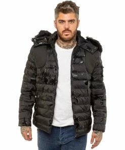 ICON 2 By Enzo Mens Puffer Jacket - Black