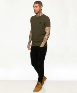 Mens T-Shirt | Enzo Designer Menswear - Green -Cheap Enzo Sales Shop 548250d4e0584e79af9c083c5975df16