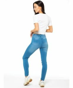 Enzo Womens Skinny Jeggings - Blue -Cheap Enzo Sales Shop 54f42e10d8d24f1ba840135a7a539870