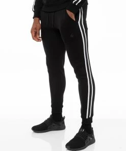 Mens Black Tracksuit Joggers| Enzo Designer Menswear
