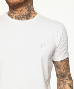 Mens T-Shirt | Enzo Designer Menswear - White -Cheap Enzo Sales Shop 5da415d7eebb438b8fac58f24fac407e
