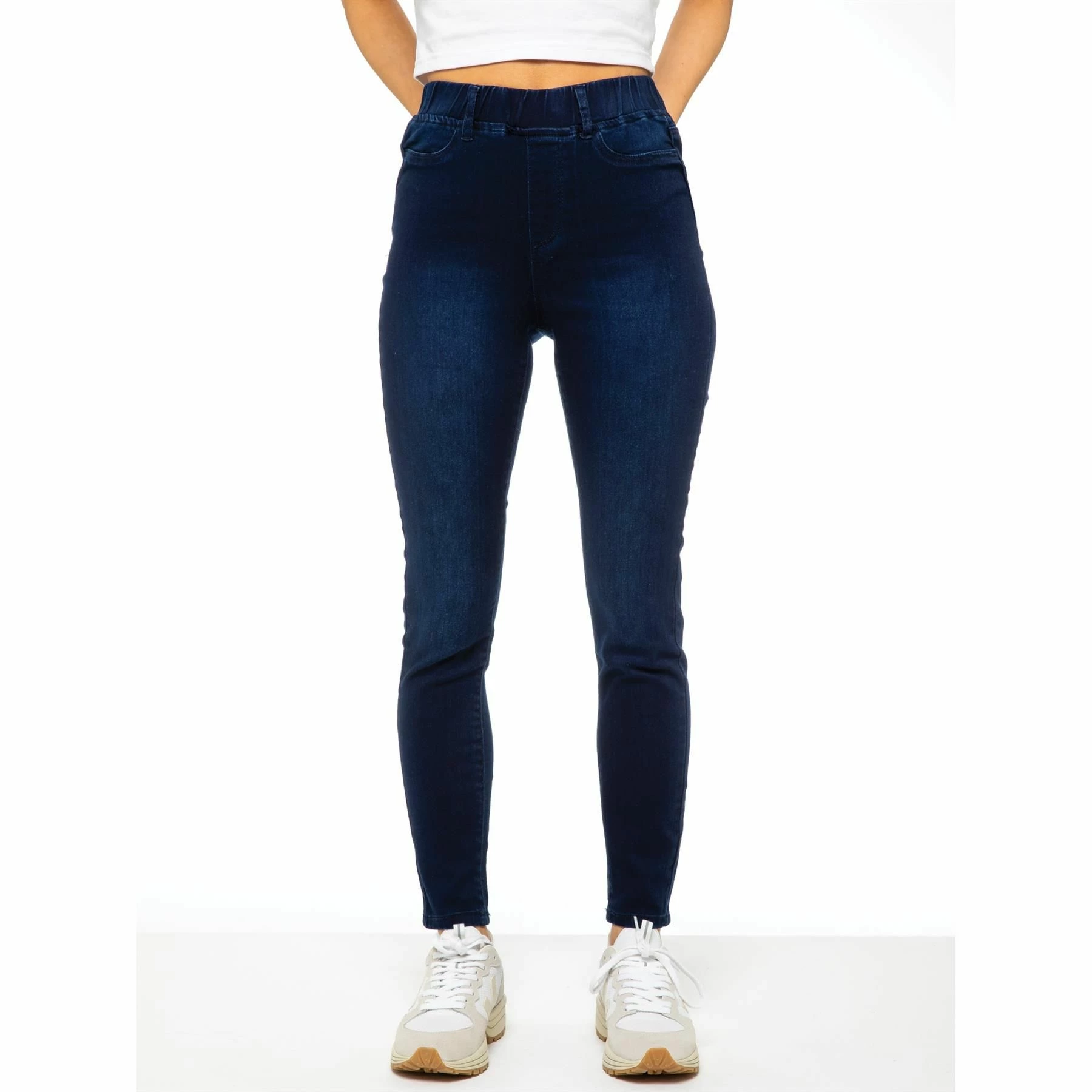 Enzo Womens Skinny Jeggings - Blue 6 Enzo Womens Skinny Jeggings - Blue - Image 4