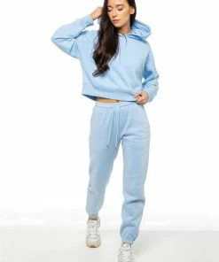 Enzo | Womens Tracksuit Set - Sky Blue