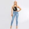 Ladies Skinny Slim Fit Denim Jeans| Enzo Designer Womenswear - Blue -Cheap Enzo Sales Shop 6534205b3ea64a28a8fbb381186e4c53