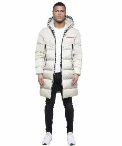 Enzo Icon 2 | Mens Long Puffer Jacket - Beige -Cheap Enzo Sales Shop 6b9314f7 7abd 4795 bdad 76534fc56d0b