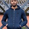 Mens Zip up Hoodie | Enzo Designer Menswear - Navy -Cheap Enzo Sales Shop 6f7b1ba98a8b408e8eb3cea94087f5c4