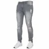 Enzo Mens Skinny Ripped Jeans - Grey -Cheap Enzo Sales Shop 7027b88f93fd49399ff2f37409c93c97