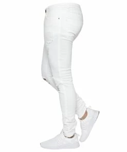 Enzo Mens Skinny Ripped Jeans - White 7 Enzo Mens Skinny Ripped Jeans - White -Cheap Enzo Sales Shop 7064a1385e0541eeb7637052b92079e2