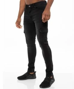 Enzo Mens Skinny Ripped Jeans - Black 10 Enzo Mens Skinny Ripped Jeans - Black -Cheap Enzo Sales Shop 7294ef1439204d3996906b39db746fa8