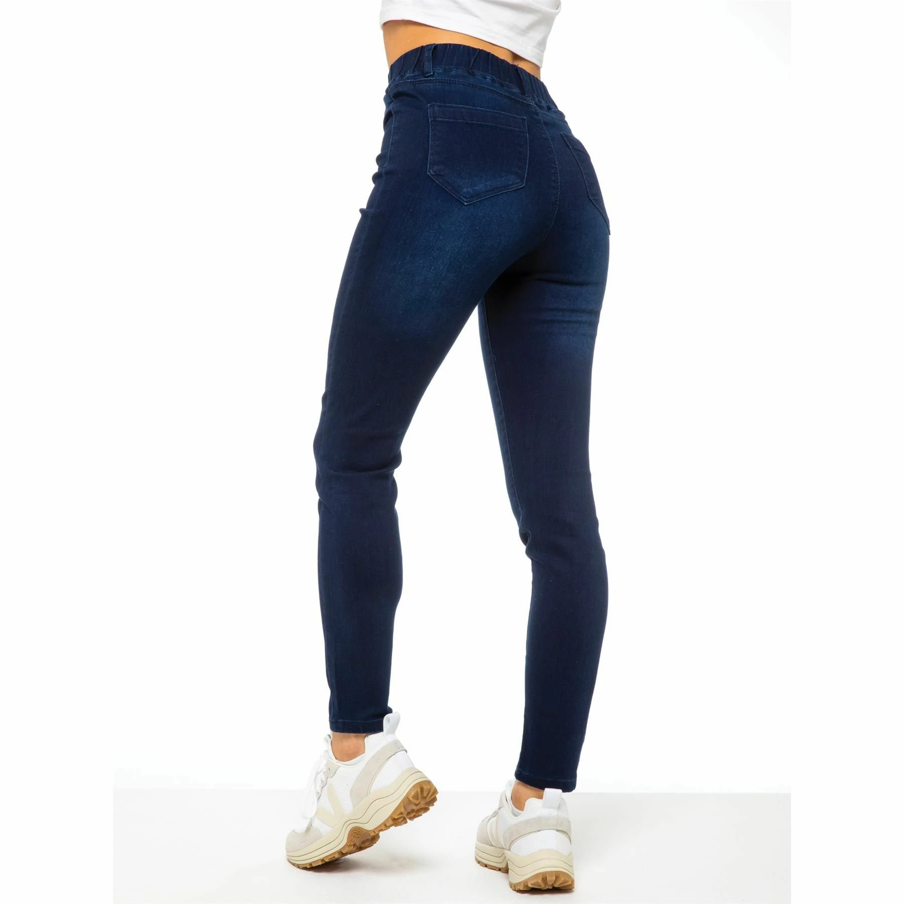 Enzo Womens Skinny Jeggings - Blue 8 Enzo Womens Skinny Jeggings - Blue - Image 6