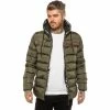 ICON 2 By Enzo Mens Puffer Jacket - Khaki -Cheap Enzo Sales Shop 73291b3291dd4d61b32a7d402ccfd5e7