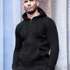 Mens Zip up Hoodie | Enzo Designer Menswear - Black