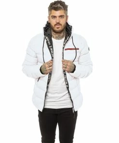 ICON 2 By Enzo Mens Puffer Jacket - White