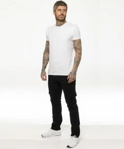 Enzo Mens Cargo Combat Chinos - Black -Cheap Enzo Sales Shop 7e5a87a57d66486286d9b77949d8ba40