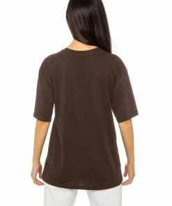 Enzo Ladies Print Oversized T-Shirt - Brown -Cheap Enzo Sales Shop 7f7448dc7b214d16afddb247b084cd50