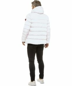 ICON 2 By Enzo Mens Puffer Jacket - White -Cheap Enzo Sales Shop 85458e6603514c46ac9fb683cf935fcb