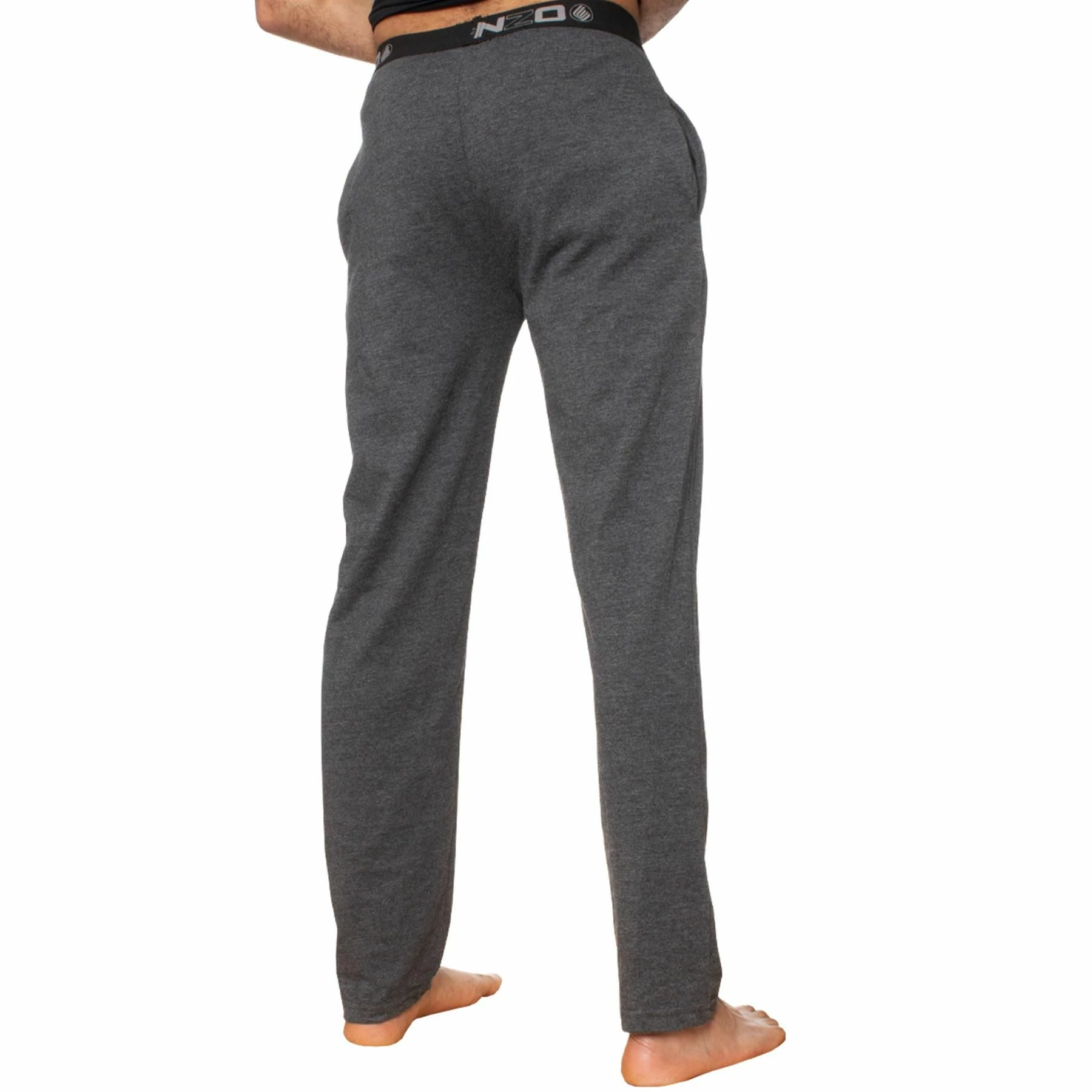 Enzo Mens Lounge Bottoms - Charcoal 4 Enzo Mens Lounge Bottoms - Charcoal - Image 2