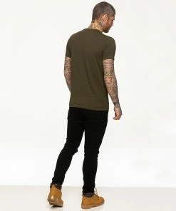 Mens T-Shirt | Enzo Designer Menswear - Green -Cheap Enzo Sales Shop 8a4160f8a9804691abbaca4d243a61de