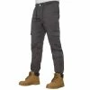 Mens Cuffed Cargo Jean Joggers| Enzo Designer Menswear - Grey -Cheap Enzo Sales Shop 90b39a766cab4a0da7b09236b6740b18