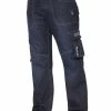 Enzo Men's Combat Denim Jeans - Blue